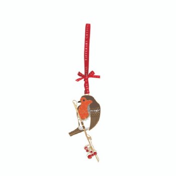 Tipperary Crystal Sparkle Robin Decoration