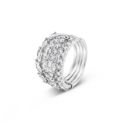 Absolute Jewellery Stack Ring Silver Medium RG169SL-M
