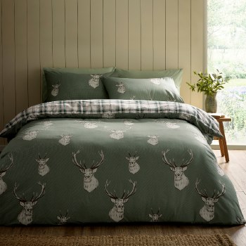 Stag Green Single Duvet