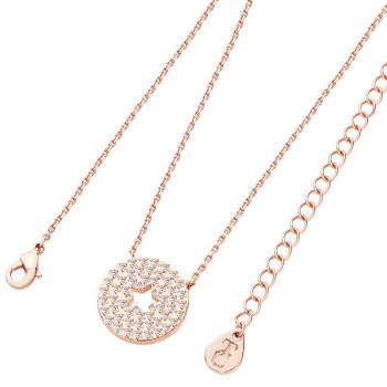 Tipperary Crystal Star Cut-Out Rose Gold Pendant