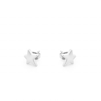 Tipperary Crystal Star Stud Earrings Silver
