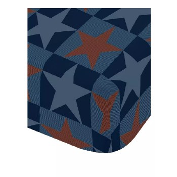 Stars and Check Single Fited Sheet