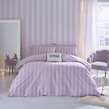 Stripe Tease Lilac King Duvet