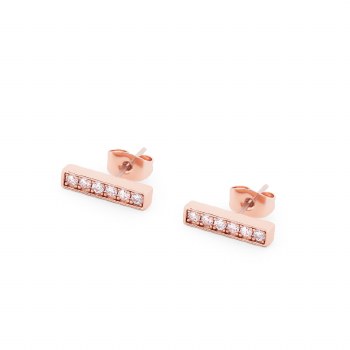Tipperary Crystal T-Bar Earring CZ Stud
