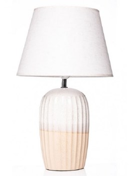 Grange Living Table Lamp White &amp; Cream 51cm