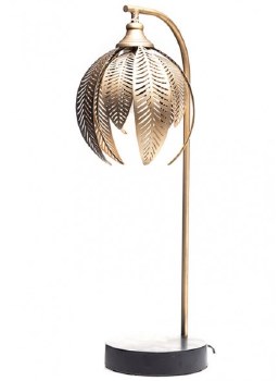 Grange Living Table Lamp Gold Leaf Contempory