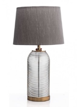 Grange Living Table Lamp Smoky Glass 59cm