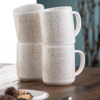 Belleek Terra Set of 4 Mugs