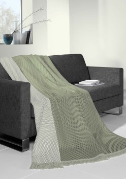 Biederlack Throw Micro Twill Olive Green