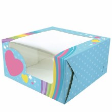 10" Cake box Rainbow