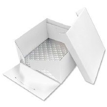 14" Square Cake Card & Box