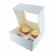 4 Cupcake box White
