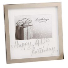 40th Birthday Mirror 4x6 Frame