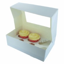 6 Cupcake box White