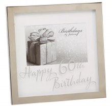 60th Birthday Mirror 4x6 Frame