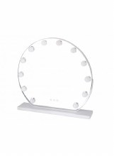 Hollywood Round LED Mirror 12 Bulbs 3 Light Colours