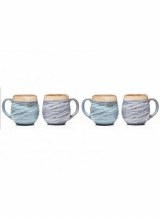 Grange Living Mugs Roundstone Pottery Set/4