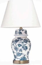 Grange Navy Floral Table Lamp  & Shade