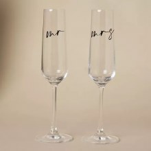 Amore Flute Mr & Mrs Set of 2