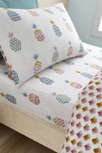 Ananas Pineapple Bright Double Bed Fitted Sheet