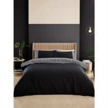 Artemis Greek Key Black Single Duvet