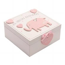 Petit Cheri Baby Keepsake Box Pink 16*16cm