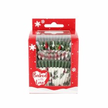 Baking Case Vintag Holly 100pk