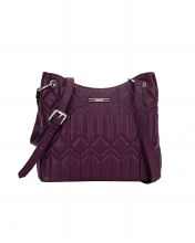 Hampton Handbags Belinda Crossbody Bag Purple