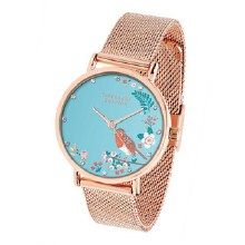 Tipperary Crystal Birdy Robin Rose Gold Watch