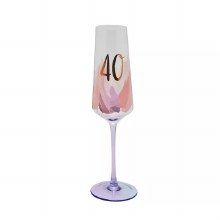 Birthday Flute 40th Luxe