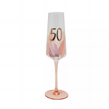 Birthday Flute 50th Luxe