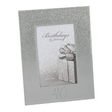 Birthday Frame 40th Glitter