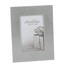 Birthday Frame 50th Glitter