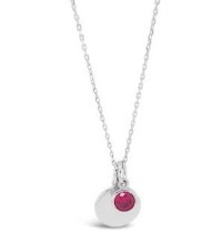 Absolute Jewellery Birthstone Disc Pend July