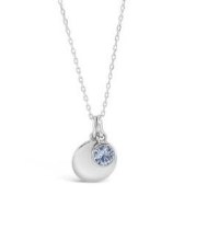 Absolute Jewellery Birthstone Disc Pend March