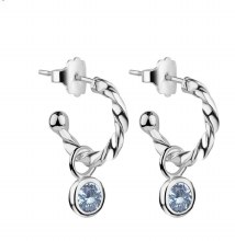 Newbridge Silverware Birthstone Earrings March