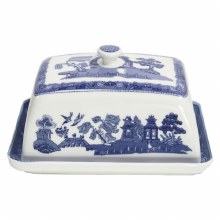 Blue Willow Butter Dish Cover