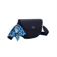 Gionni Handbags Borneo Saddle Bag & Scarf Navy