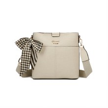 Borneo Crossbody Bag & Scarf Beige