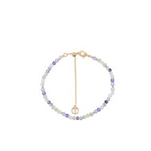 Tipperary Crystal Bougie Beads Bracelet Violet