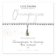 Life Charms Bracelet Champagne is always a