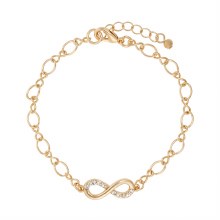 Indulgence Bracelet Gold Crystal Infinity