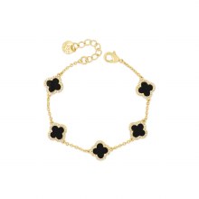 Absolute Jewellery Bracelet Gold/Jet B2350JT