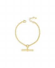 Absolute Jewellery BRACELET GOLD T-BAR B2417GL