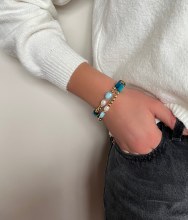 Absolute Jewellery Bracelet Gold Turq B2353TQ