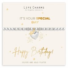 Life Charms Bracelet Happy Birthday