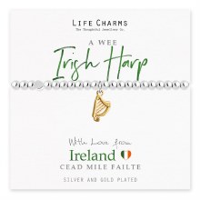 Life Charms Bracelet Harp