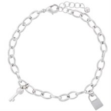 Indulgence Bracelet  Lock & Key Rhodium