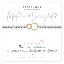 Life Charms Bracelet Love Mother & Daughter