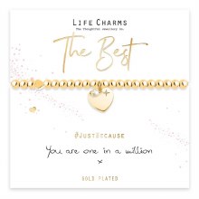 Life Charms Bracelet One In a Million Gold Charm Bracelet